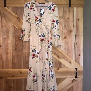 Floral Wrap Dress